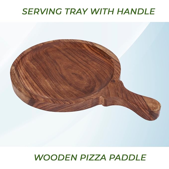 Handcrafted Wooden Serving Board with Handle