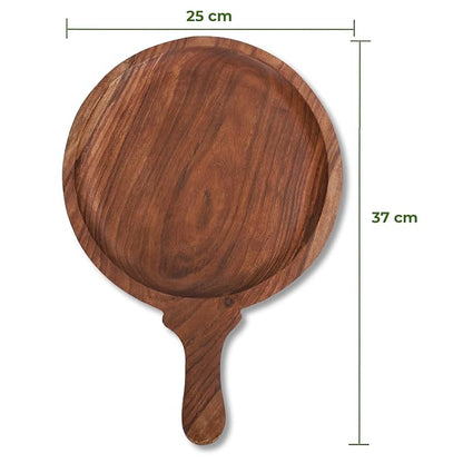 Handcrafted Wooden Serving Board with Handle